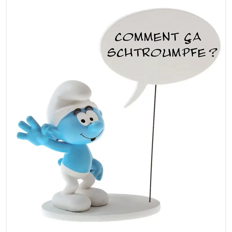 Les Schtroumpfs "Comment ça schtroumpfe ?" - Figurine résine Collectoys Bulles