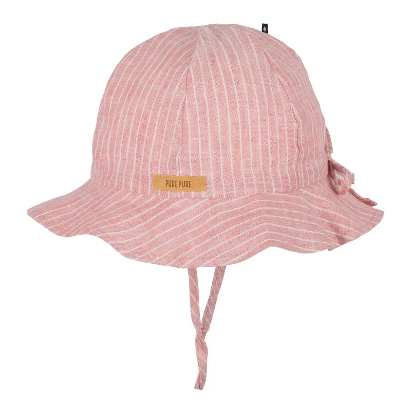 Linen Summer Hat - Faded Rose - 6m-3y