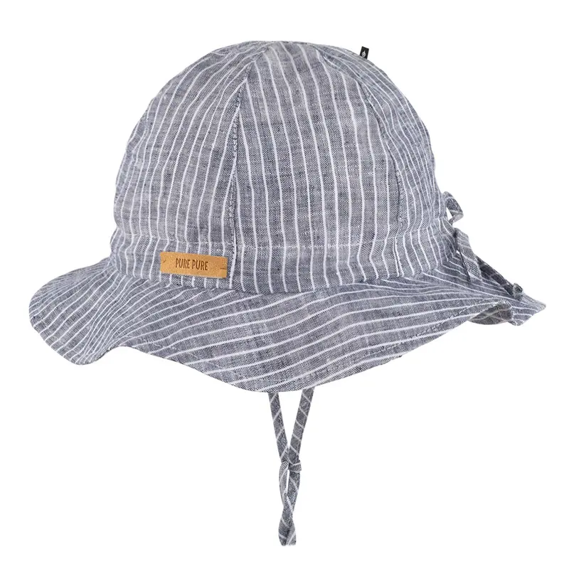 Linen Summer Hat - Navy - 6m-3y