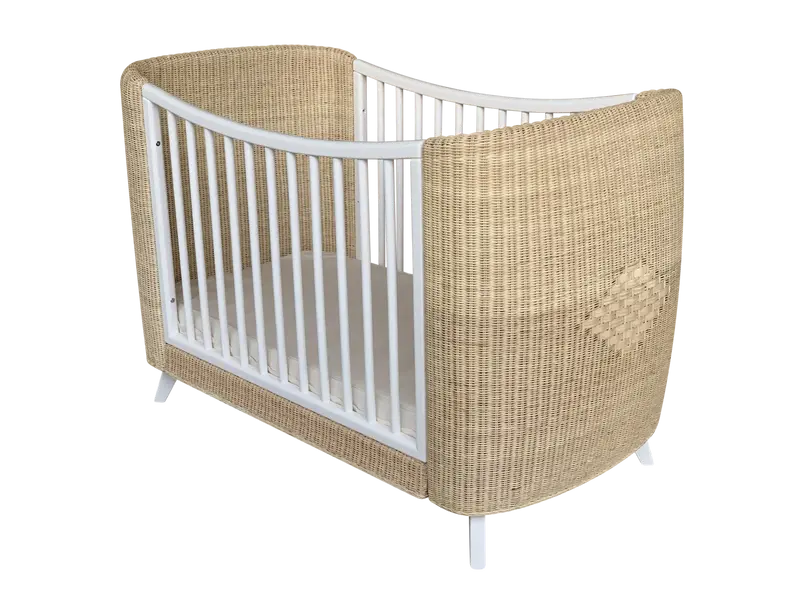 Lit bébé évolutif Coquillage 60×120 cm ou 70×140 cm
