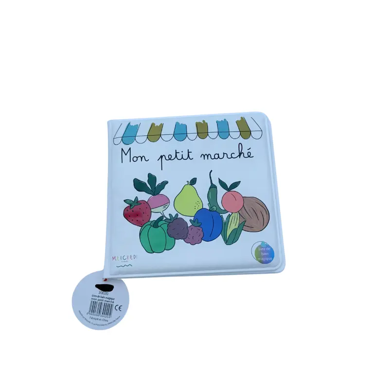 Livre de bain magique « Mon petit marché »