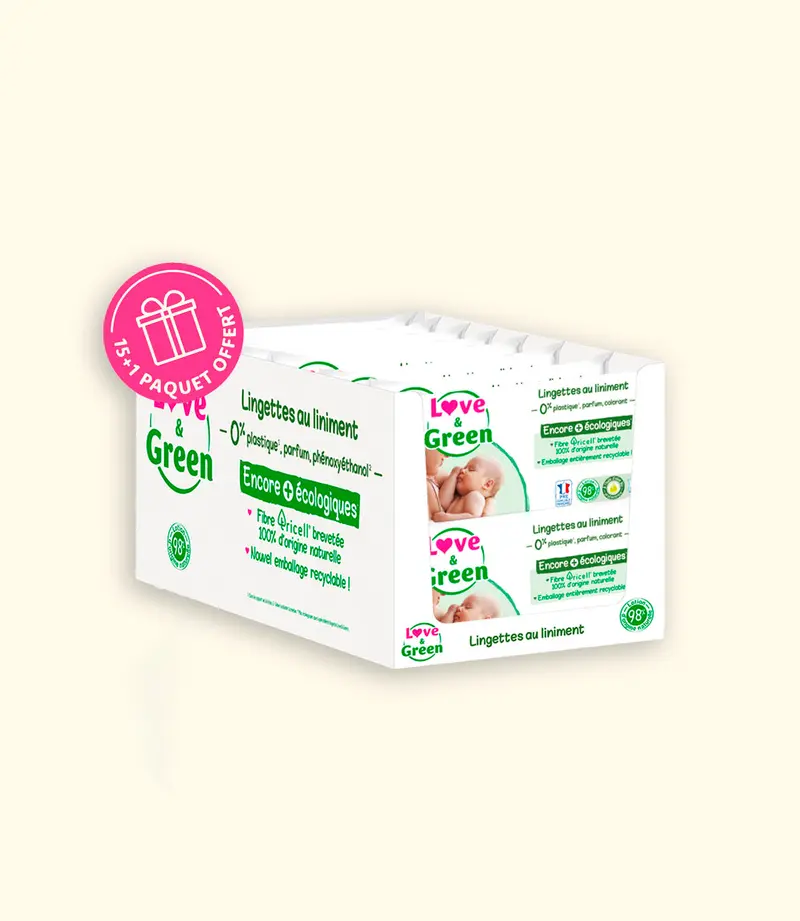 Lot de 16 Lingettes Écologiques au Liniment
