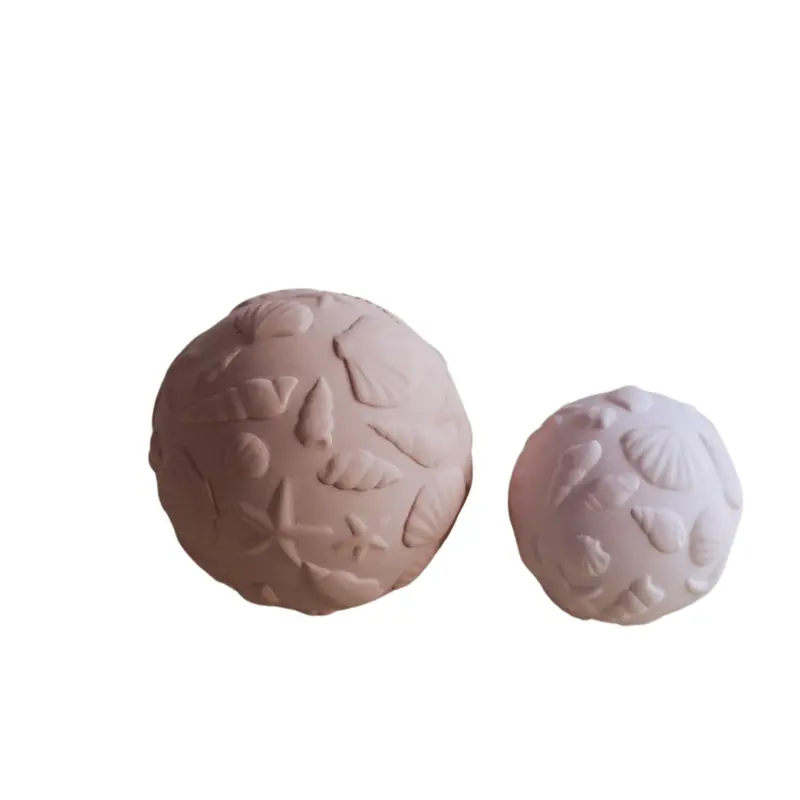 Lot de 2 balles sensorielles Coquillages Rose