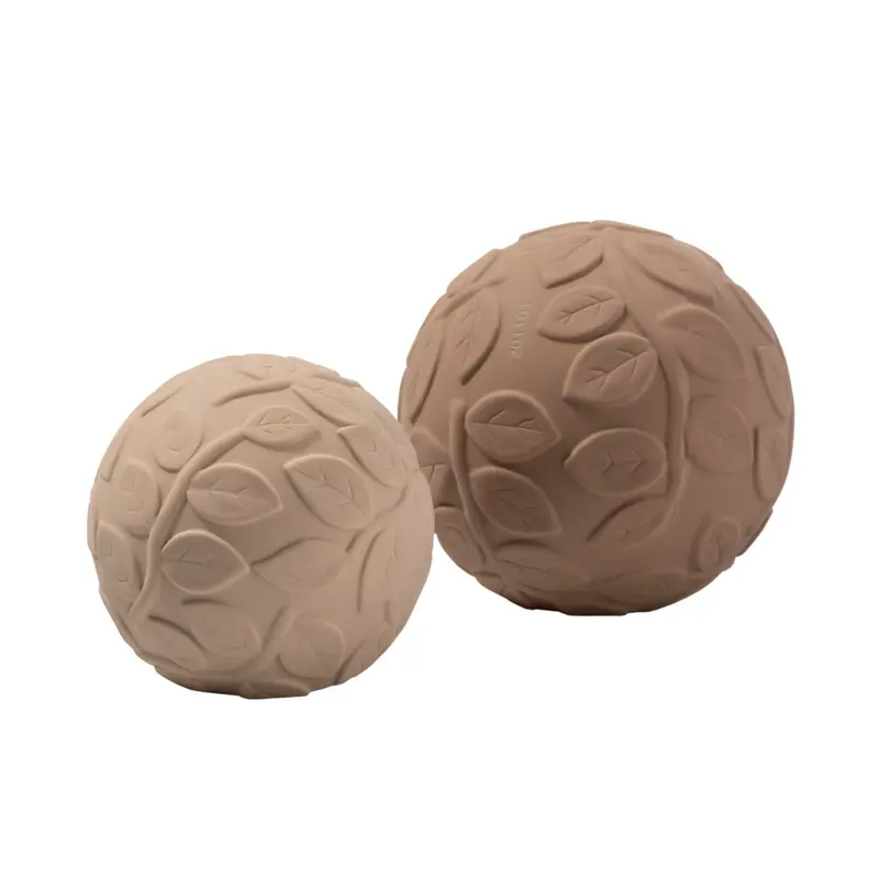 Lot de 2 balles sensorielles Feuillage Marron