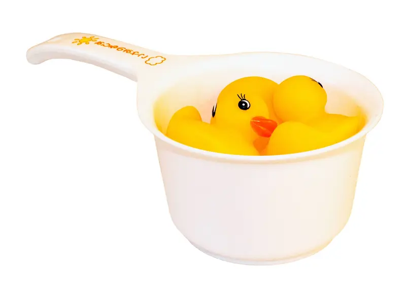 Lot de 3 canards de bain avec tasse