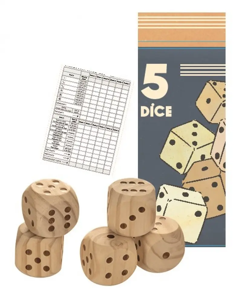 Lot de 5 dés géants