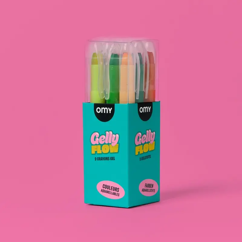 Lot de 9 crayons gel Gelly Flow