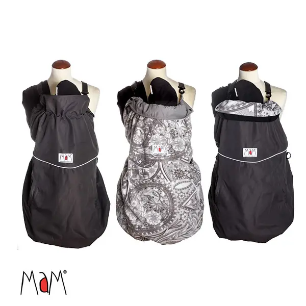 MaM Couverture de portage 4 Saisons - 3 en 1 Evolutif Stone Grey - Paisley