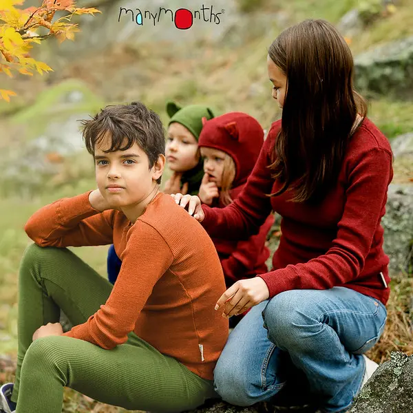 MANYMONTHS T-shirt manches longues en laine - divers coloris