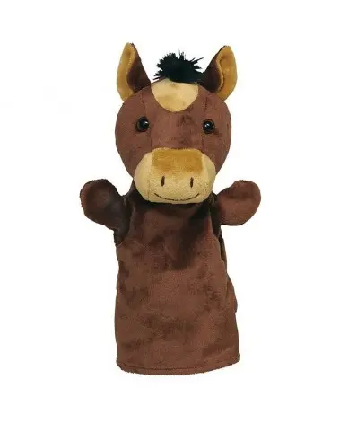 Marionnette cheval en peluche