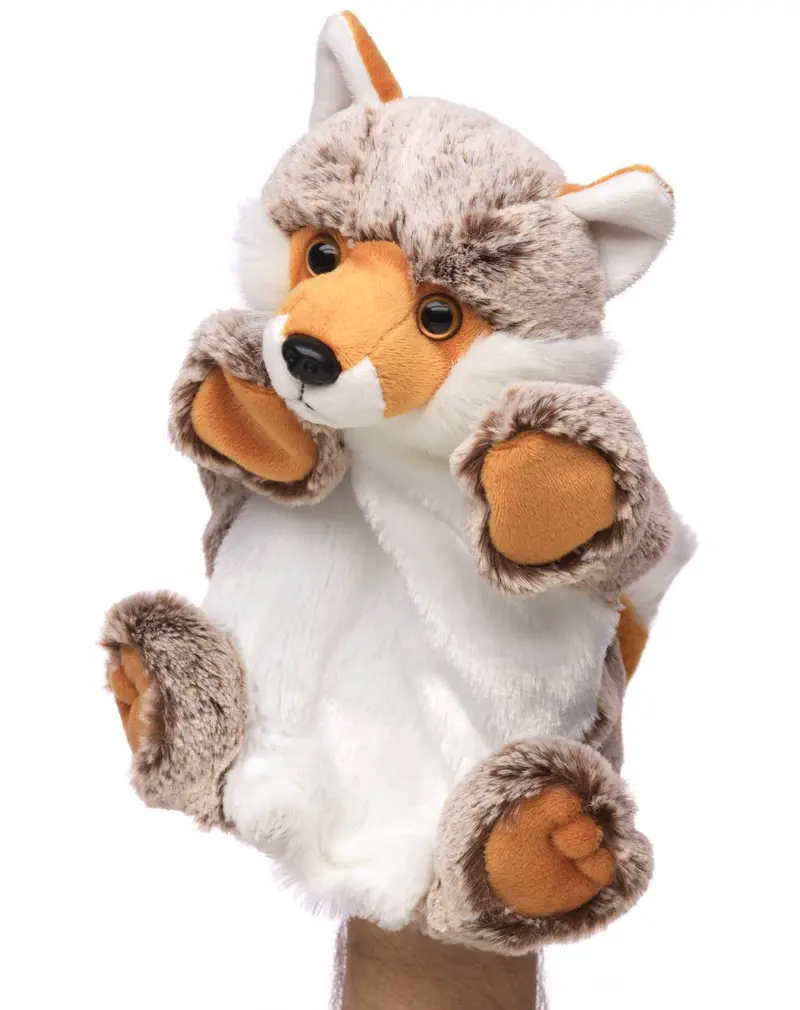 Marionnette renard en peluche