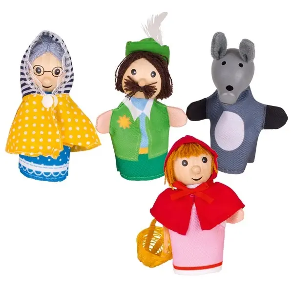Marionnettes à doigts Chaperon Rouge 11 cm
