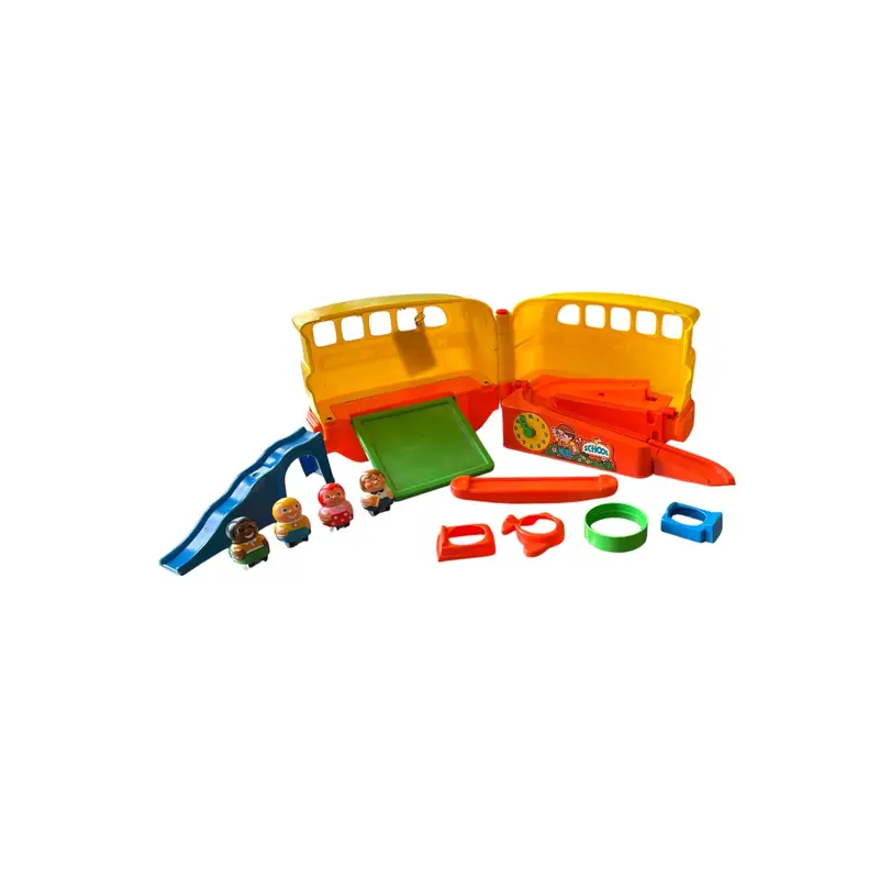 Mattel Preschool Rockie Rollies School Bus Playset de 1978