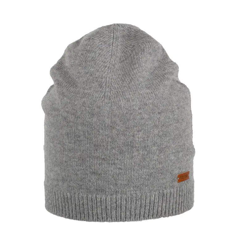 Merino Wool & Cashmere Beanie - Grey - One Size