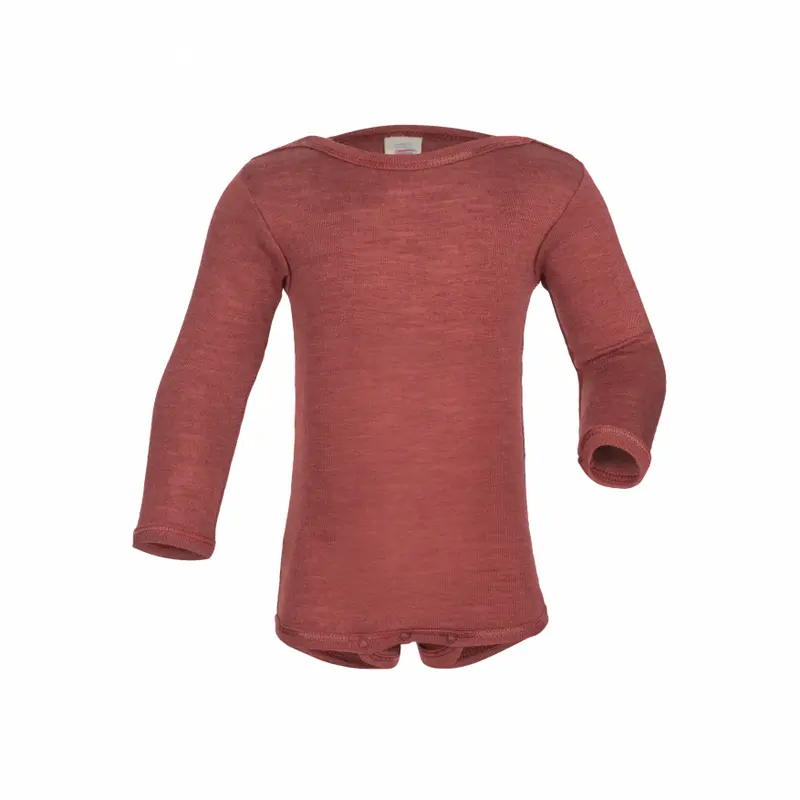 Merino Wool & Silk Baby Body - Copper - 1-2y ONLY