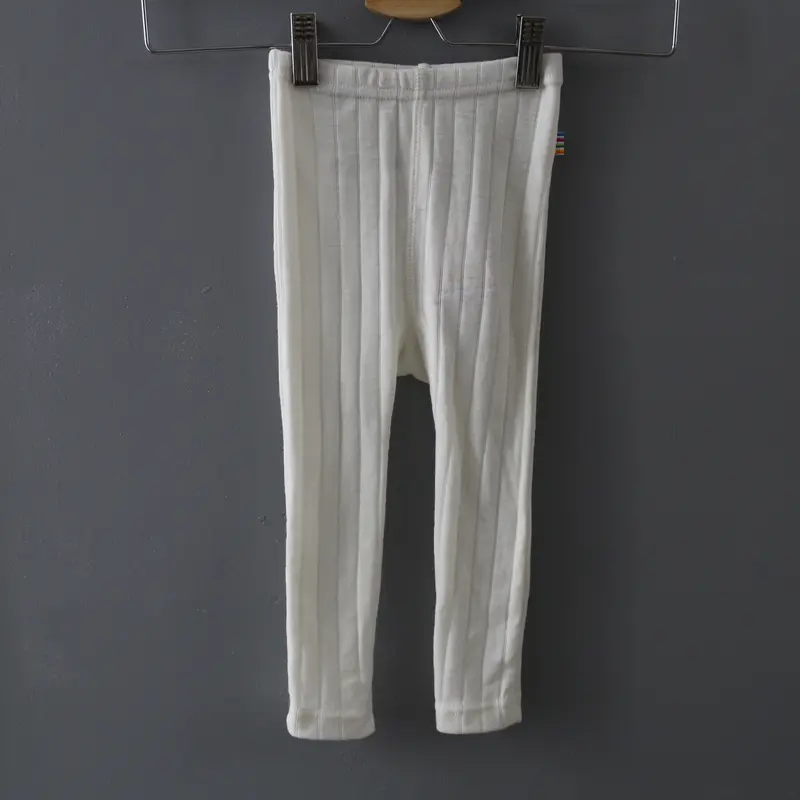 Merino Wool & Silk Leggings - Ecru - 1m-4y