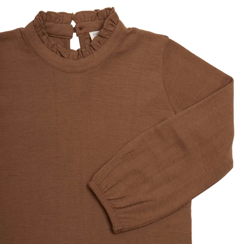 Merino Wool Vanja Top - Caramel - 5-6y ONLY