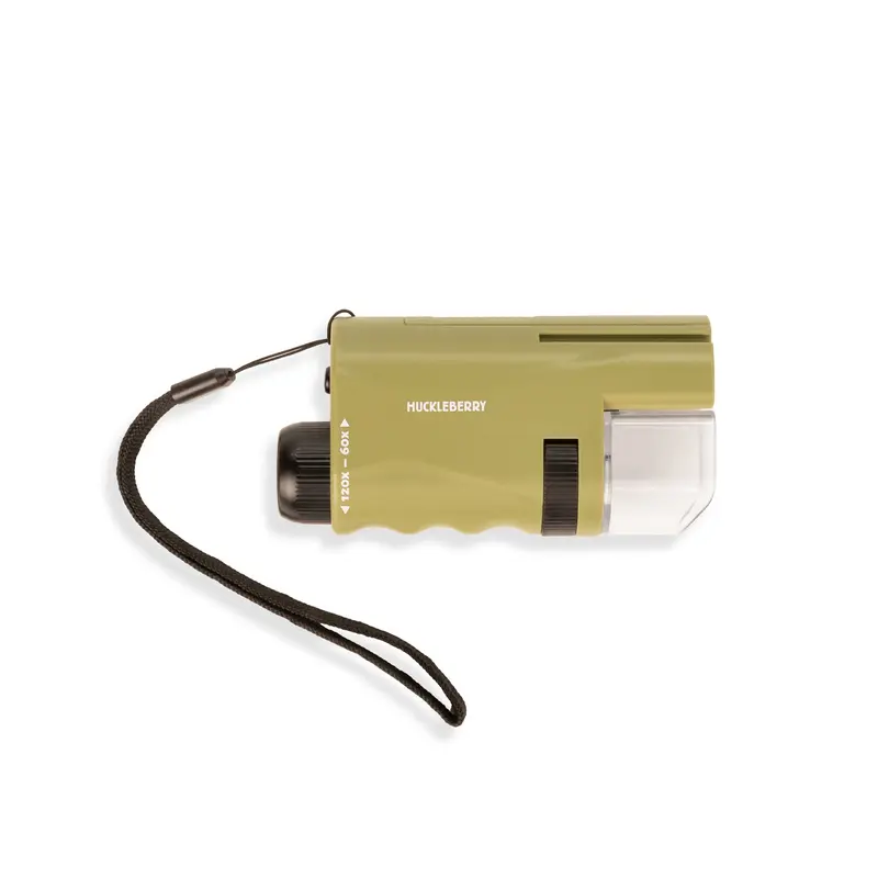 Microscope de poche 120x LED, zoom réglable