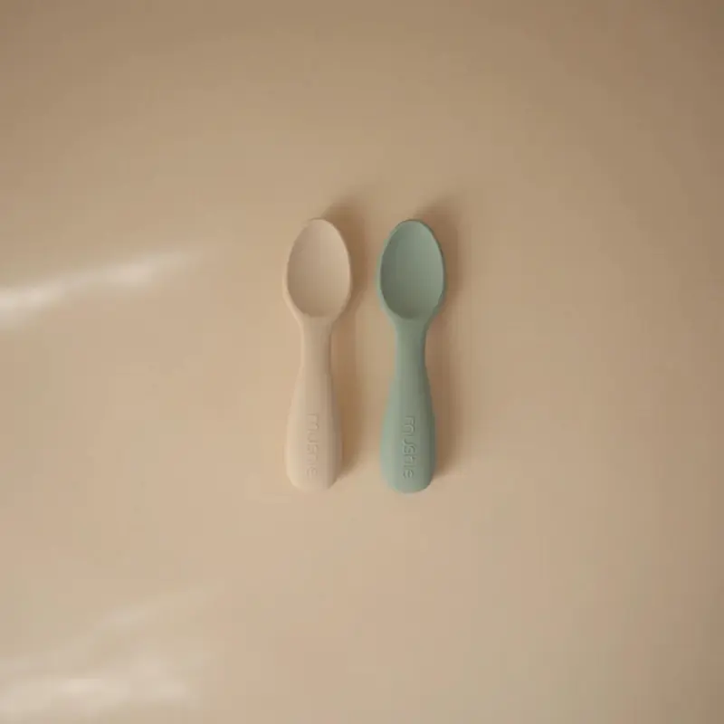 Mini Cuillères Sauge et Crème - Mushie