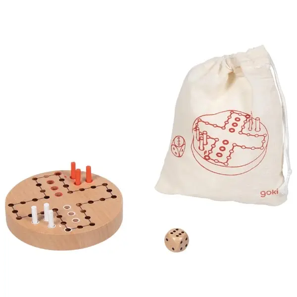 Mini Ludo dans un sac en coton