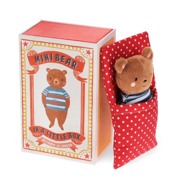Mini ours dans une petite boîte