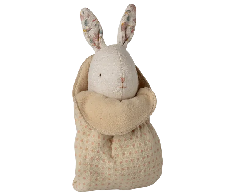 Mini Peluche Lapin Lullaby friends - Blanc Nature