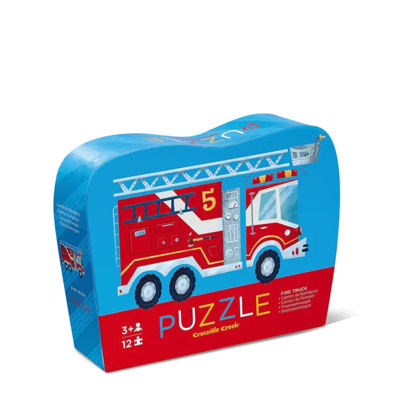 Mini puzzle Camion de pompier - 12 pièces