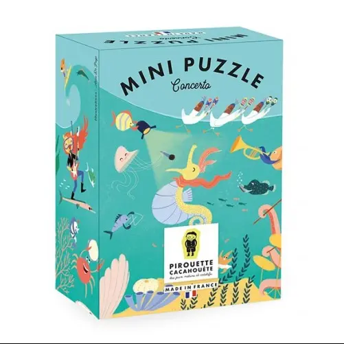 Mini puzzle sous-marin animaux marins - 20 pièces