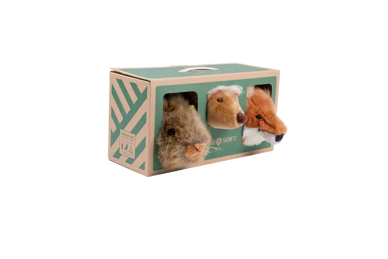 Mini têtes décoratives animaux - Coffret Forêt