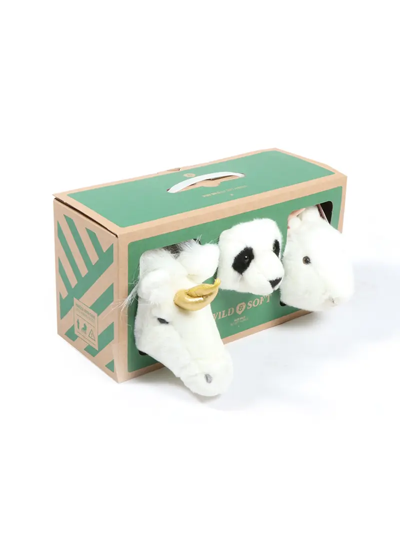 Mini têtes décoratives animaux - Coffret Lovely