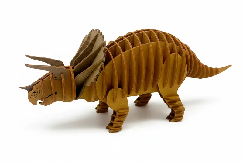 Modèle en Papier 3D - Tricératops