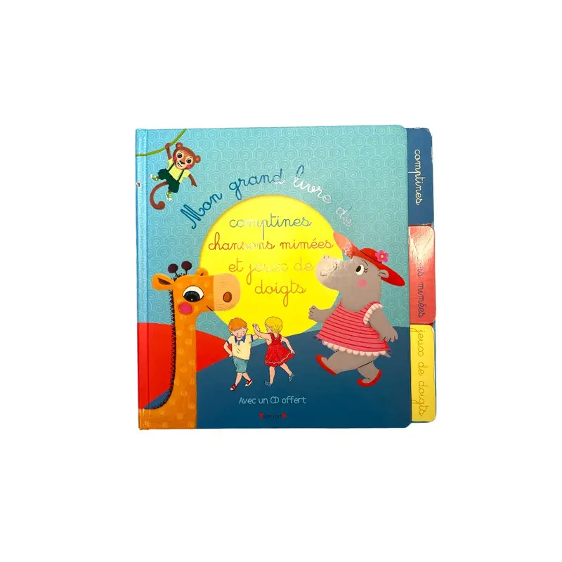 Mon grand livre  CD - Comptines chansons mimées et jeux de doigts