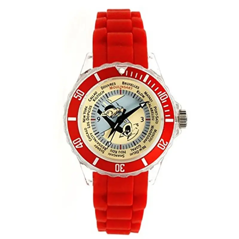 Montre Tintin rouge voyage