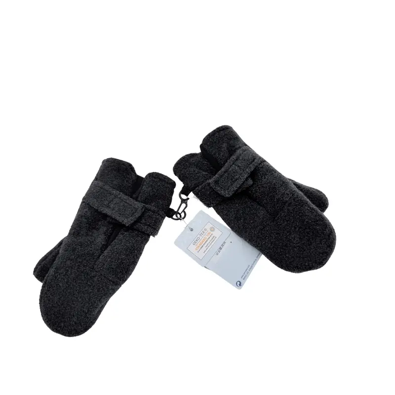 Moufles gris anthracite en polaire - 2-4 ans