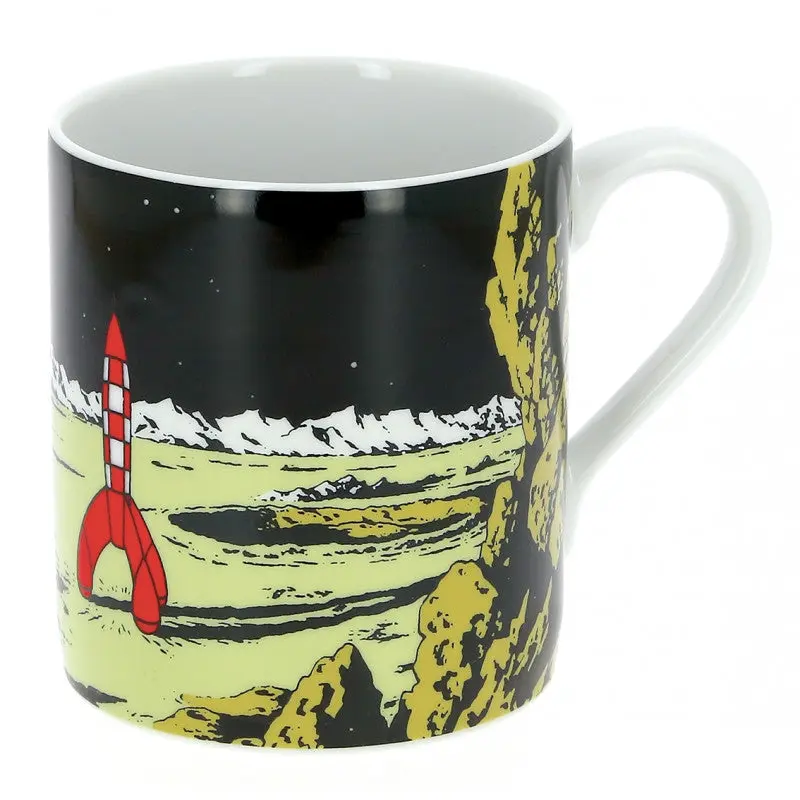Mug La fusée, On a marché sur la lune en porcelaine - Tintin