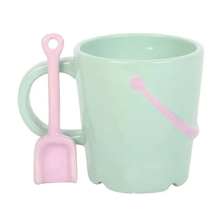 Mug seau pastel avec cuillère pelle – 350 ml