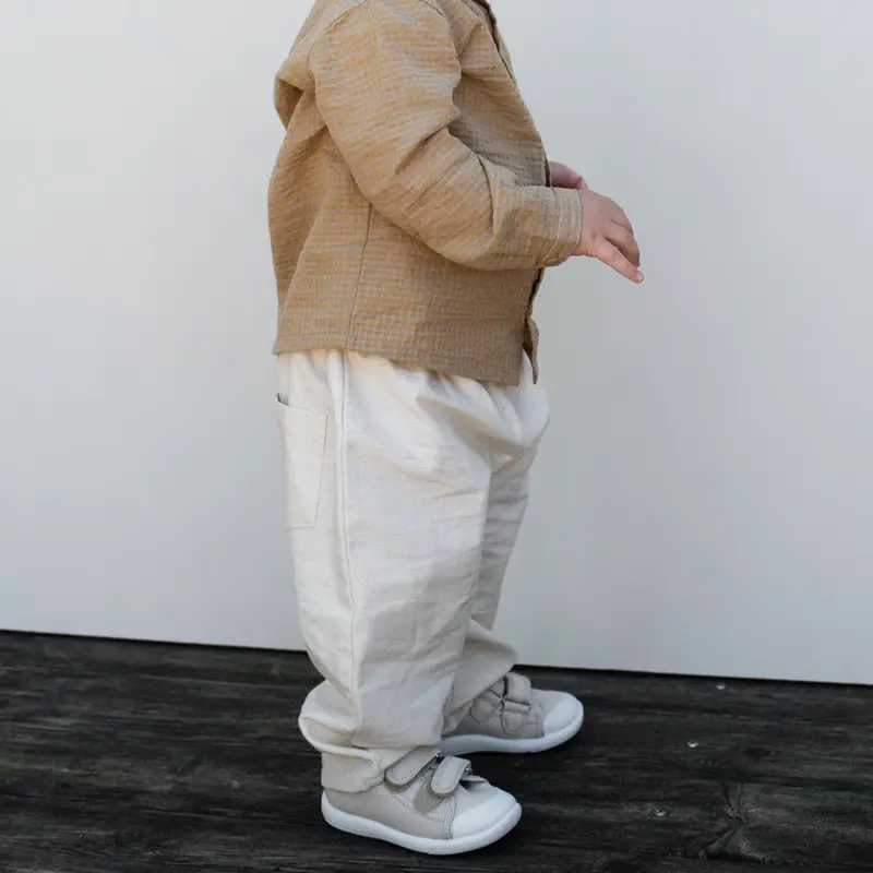 Nettle et Organic Cotton Baby Pants - Birch - 6m-2y