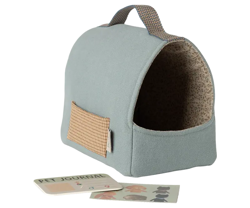 Niche transportable, Petit - Bleu poudré