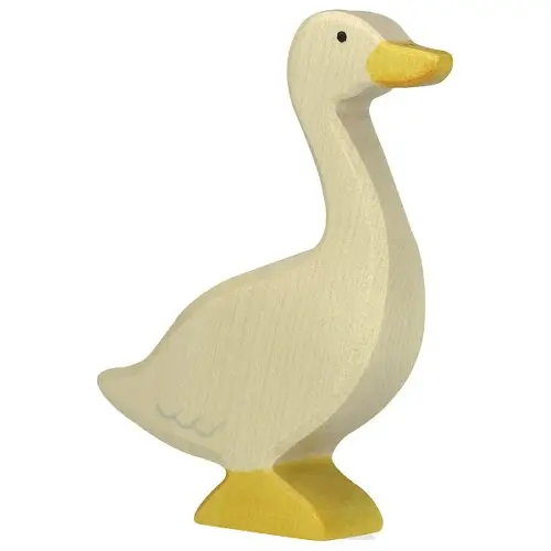 Oie debout - Figurine bois