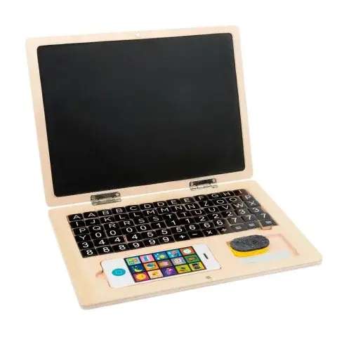 Ordinateur portable en bois avec tableau aimanté