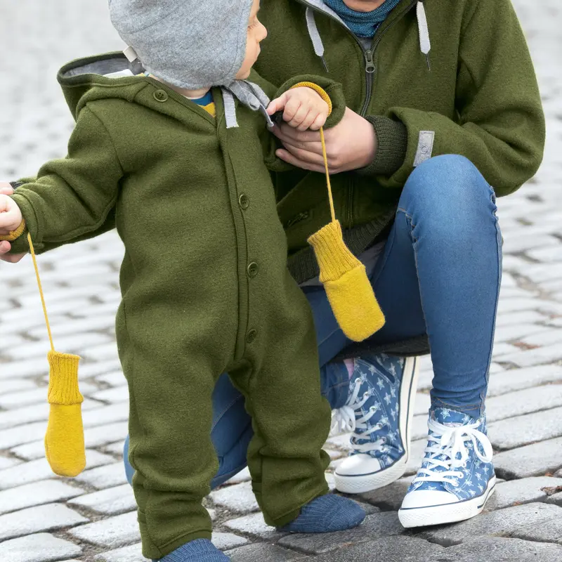 Organic Boiled Wool Overall - Assorted Colours - 0m-4y