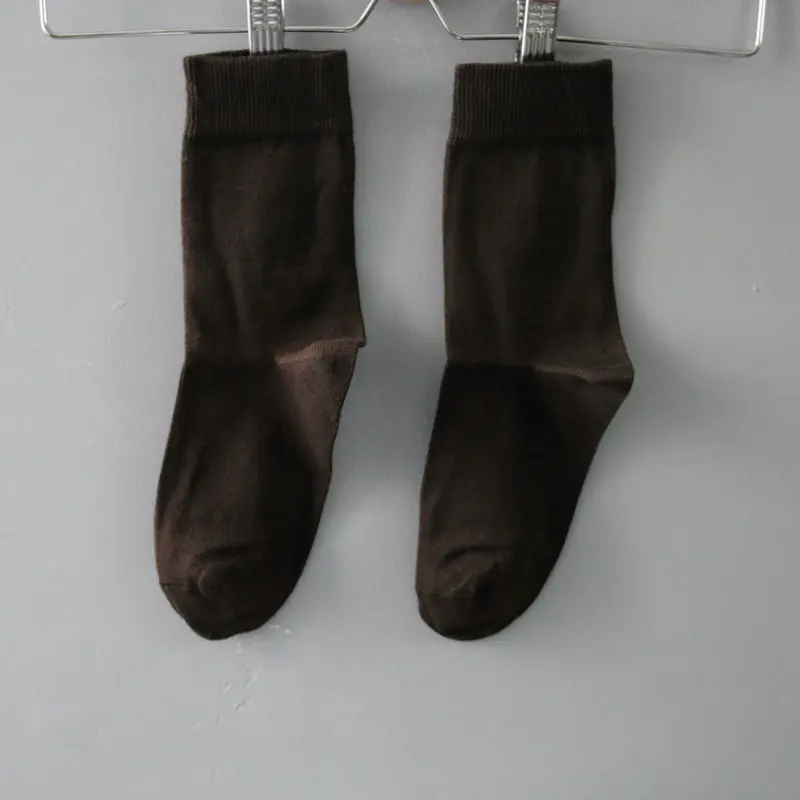 Organic Cotton Adult Socks - Chocolate - 35-42