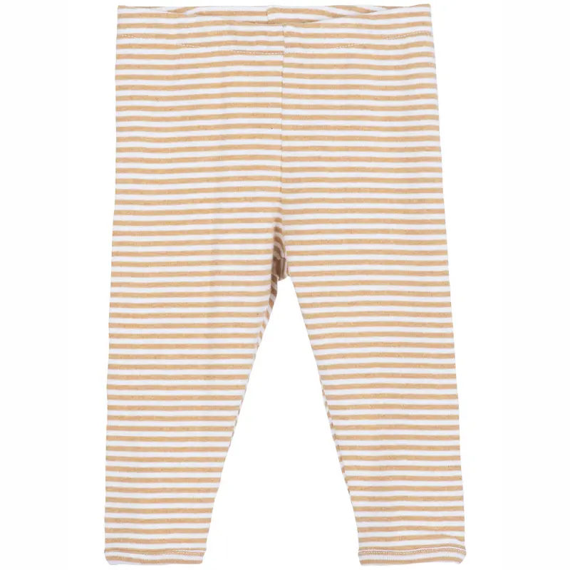 Organic Cotton Baby Leggings - Desert/OffWhite - 0m-2y