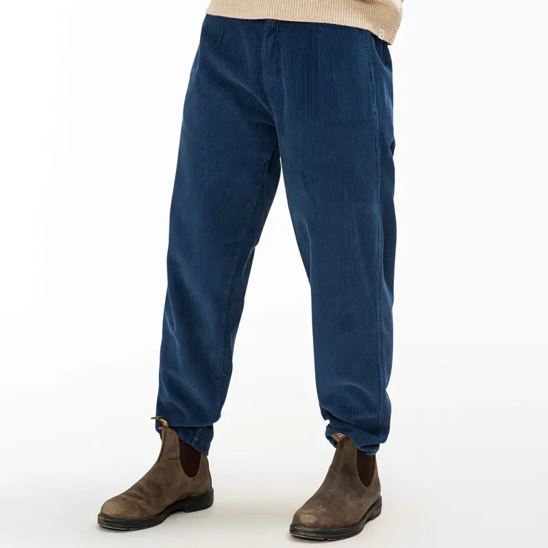 Organic Cotton Corduroy Trousers - Anchor Blue - XS-L