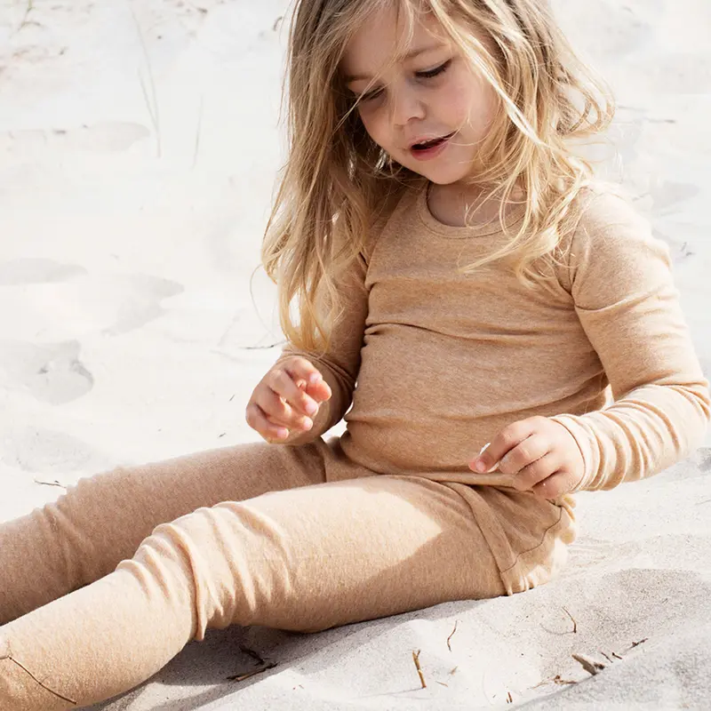 Organic Cotton Leggings - Desert - 2-11y