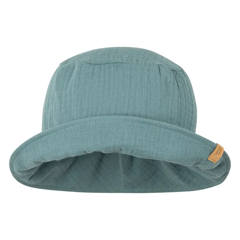 Organic Cotton Muslin Summer Hat - Arctic - 5-8y ONLY