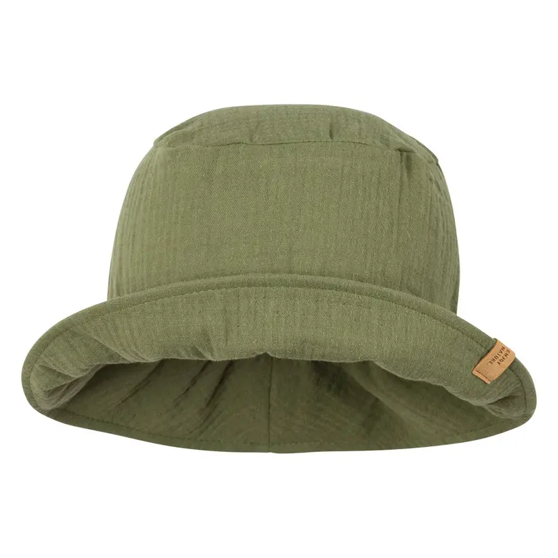Organic Cotton Muslin Summer Hat - Dill - 5-8y ONLY