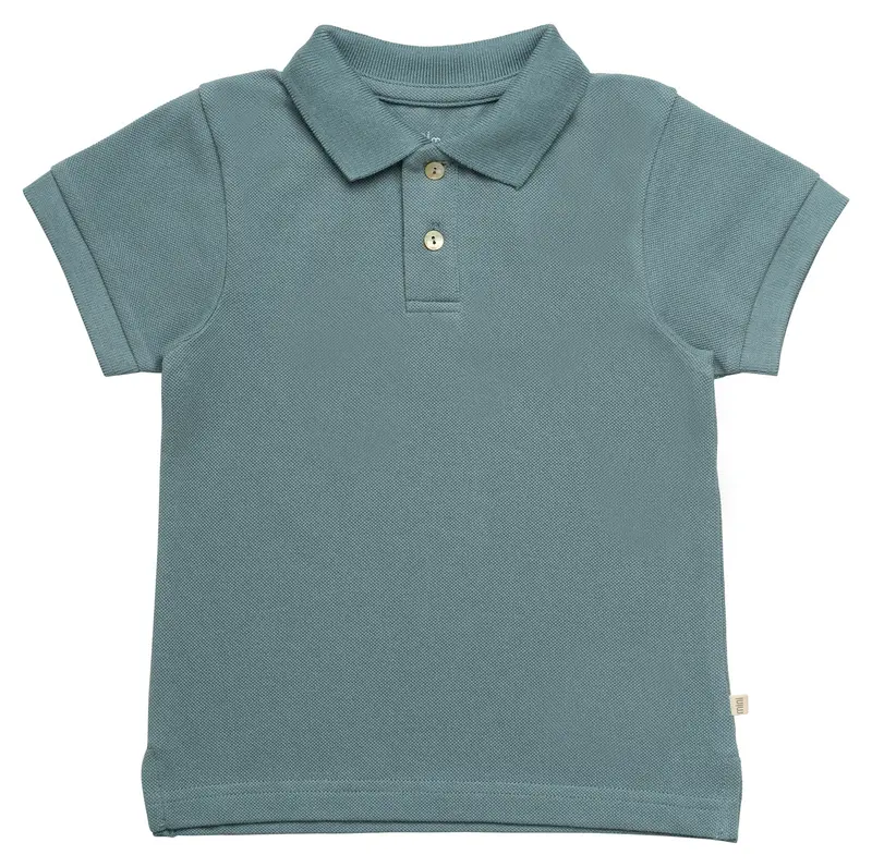 Organic Cotton Polo Shirt - Northern Lights - 12m-10y