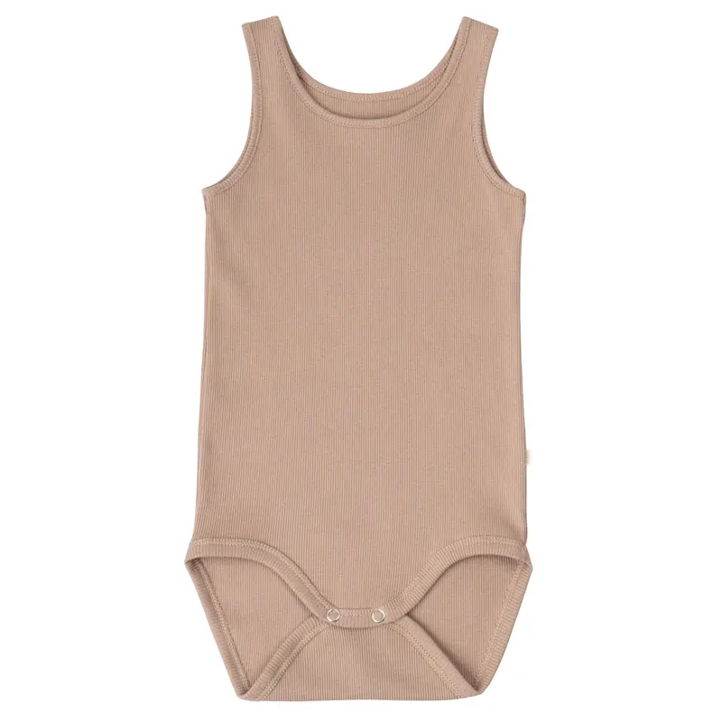 Organic Cotton Rap Strap Body - Latte - 3-18m