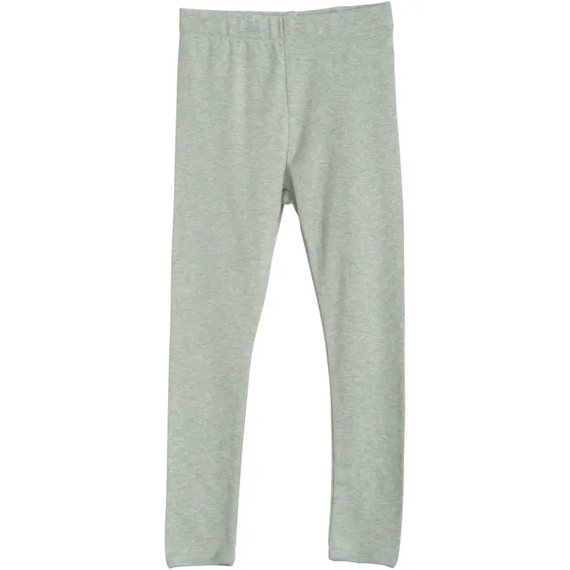 Organic Cotton Rib Leggings - Jade - 2-11y